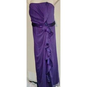 Prom Ring Dance Davids Bridal Plum 12 Formal Gown Bridesmaid Dress F14336 Purple